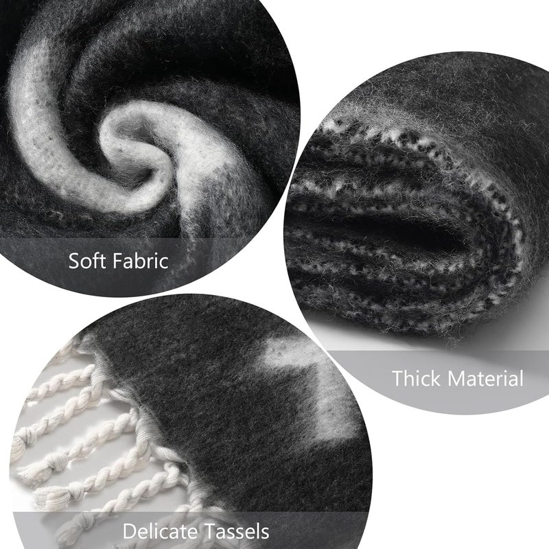 Premillow Women's Mohair Winter Scarf Pure Color, Warm Winter Scarf for Women and Men, Soft Luxurious Cashmere Feel Scarfs - Image 2